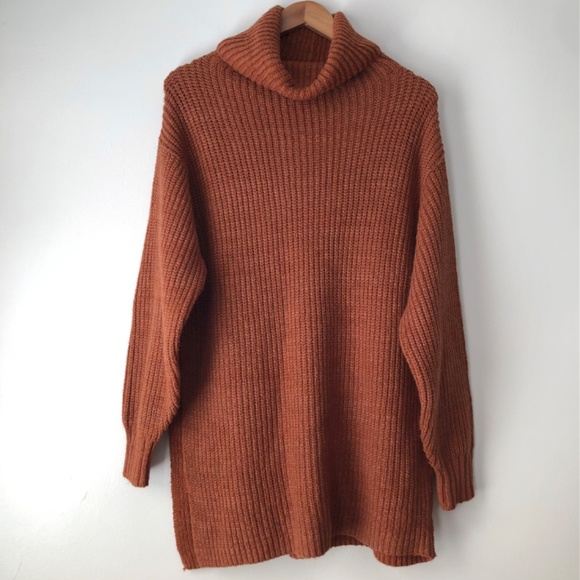 Free People Sweaters - Free People Women's Cowl Neck Oversized Tunic Sweater Size Small